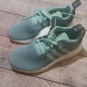 NIB Adidas NMD R2 Blue Running Sneakers